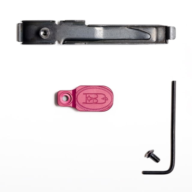 Briley EZ Bolt Release Lever for Benelli/Franchi w/ Anodized Paddle/Latch for SBE I SBE II Pink - Briley