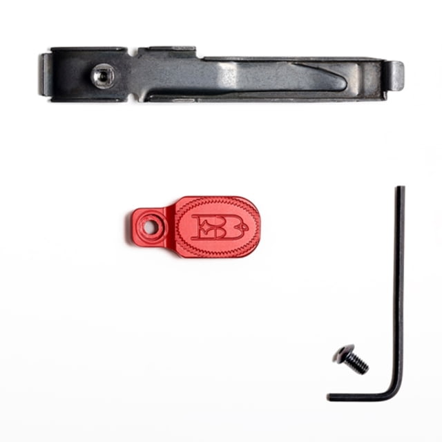 Briley EZ Bolt Release Lever for Benelli/Franchi w/ Anodized Paddle/Latch for SBE I SBE II Red - Briley