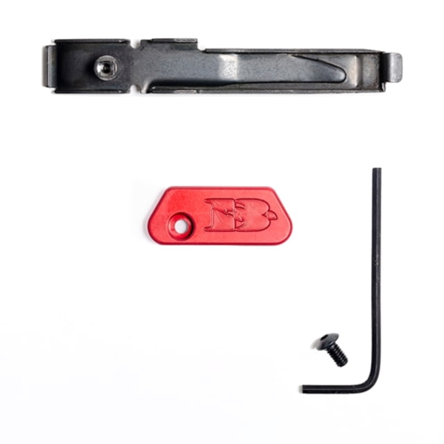 Briley EZ Bolt Release Lever for Benelli/Franchi w/ Tactical Paddle/Latch for SBE I SBE II Tactical Red - Briley