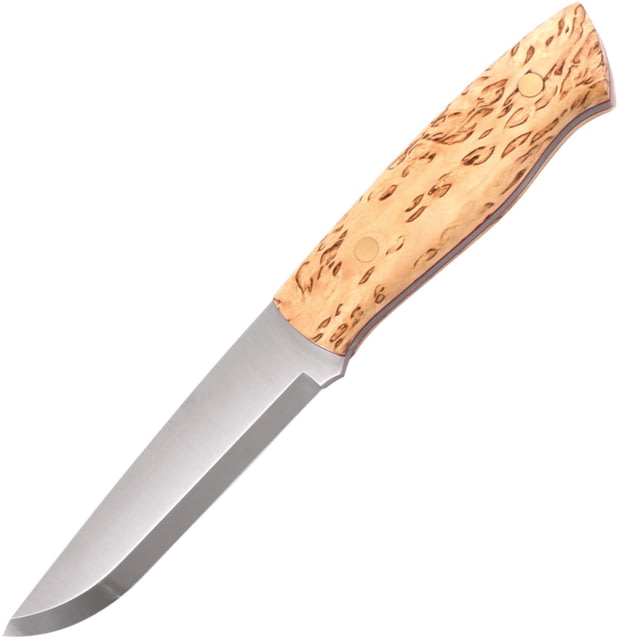 Brisa Trapper 115 Birch Knife 4.5" Elmax steel blade Curly Birch handle - Brisa