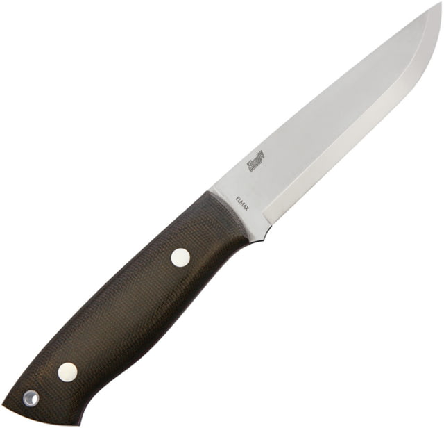 Brisa Trapper 115 Elmax Green Micart Knife 4.75" satin finish Elmax steel blade Green canvas micarta handle - Brisa