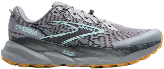 Brooks Cascadia 19 - Men's Alloy/Ebony/Orange 9