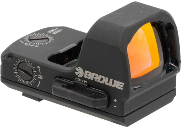 BROWE 1x23mm 3 MOA Red Dot Micro Reflex w/DOCTER Footprint Smith & Wesson Dovetail Adapter Black One Size - Browe