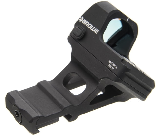BROWE 1x23mm 3 MOA Red Dot Micro Reflex w/RMR Footprint & Bottom Loading Battery 45 Degree Offset Mount Black One Size - Browe