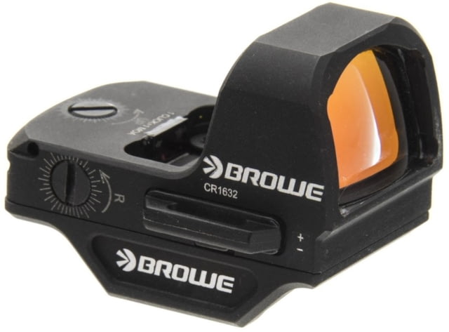 BROWE 1x23mm 3 MOA Red Dot Micro Reflex w/RMR Footprint Side Loading Battery w/Ultra Low Picatinny Mount Black One Size - Browe