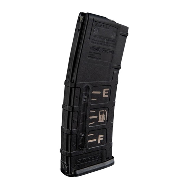wnells Polymer Pistol Magazine AR-15 .223/5.56 30 Round Black/Fuel Level Ammo