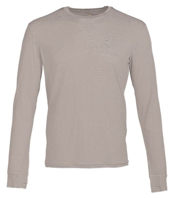 Browning 120 Merino Crew Top Gray Medium