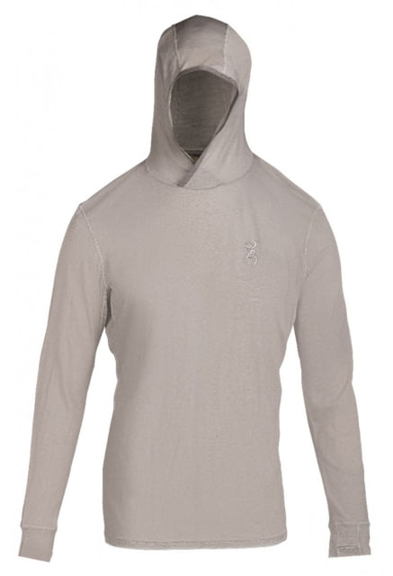 Browning 120 Merino Hooded Baselayer Gray Small