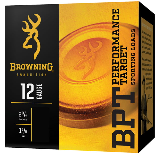 Browning BPT Performance Shotshell Loads 12 Gauge 2.75 In 1 1/8 Oz #7.5 Centerfire Shotgun Shot Ammo 25 Rounds wning BPT Performance Shotshell Loads 12 Gauge 2.75 In 1 1/8 Oz #7.5 Centerfire Shotgun Shot 25 Rounds Ammo