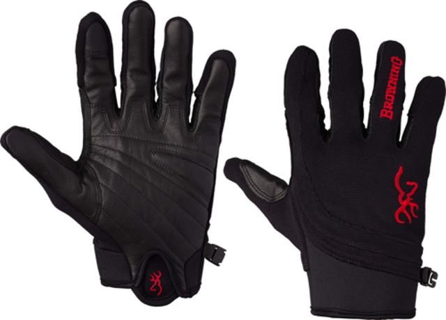 Browning Bg Ace Shooting Gloves Large Black/red Trim - Browning