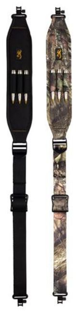 Browning BG w/Cartridge Loops Padded w/QD Swivels Gun Sling, Black by USA Browning Gun Slings