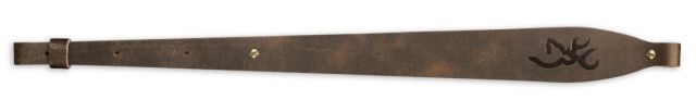 Browning Big Buckmark Series Leather Gun SlingDistressed Brown