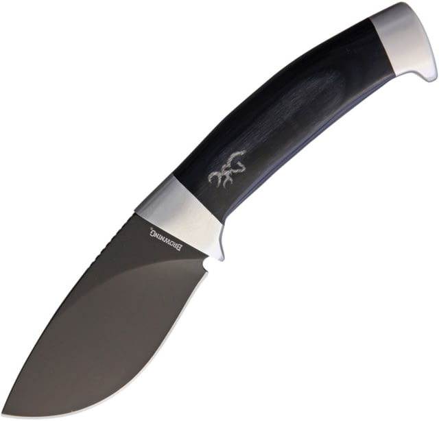 Browning Black Laminate Skinner Knife 3.75" black coated stainless blade Black laminated wood handle - Browning