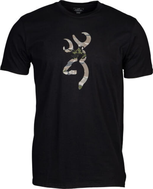 Browning Browning Camo Buckmark Short Sleeve T-Shirt - Men's Black/OVIX Large - $27.99 at Optics Planet