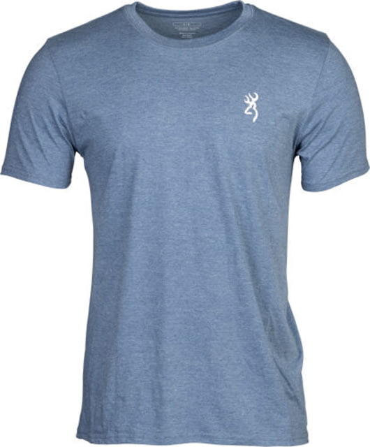 Browning Browning Hunt Tough Short Sleeve T-Shirt - Men's Blue Large - $27.99 at Optics Planet