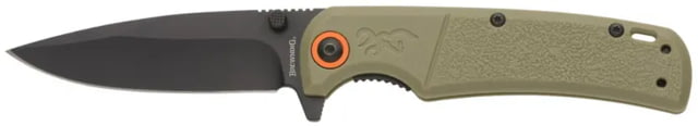 Browning Buckmark Slim Folding Knives 3.125in D2 High Carbon Steel Drop Point Sage Laminate Handle N - Browning