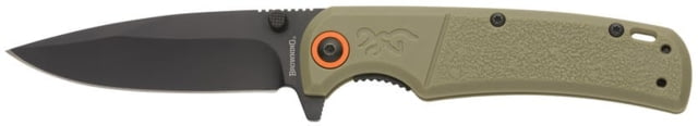 Browning Buckmark Slim Folding Knives 3.125in D2 Polymer Sage Handle - Browning