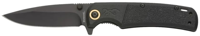 Browning Linerlock 3.00 in Folding Knife Black textured synthetic - Browning