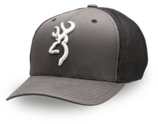 Browning Colstrip Cap Gray Flex Fit L-XL