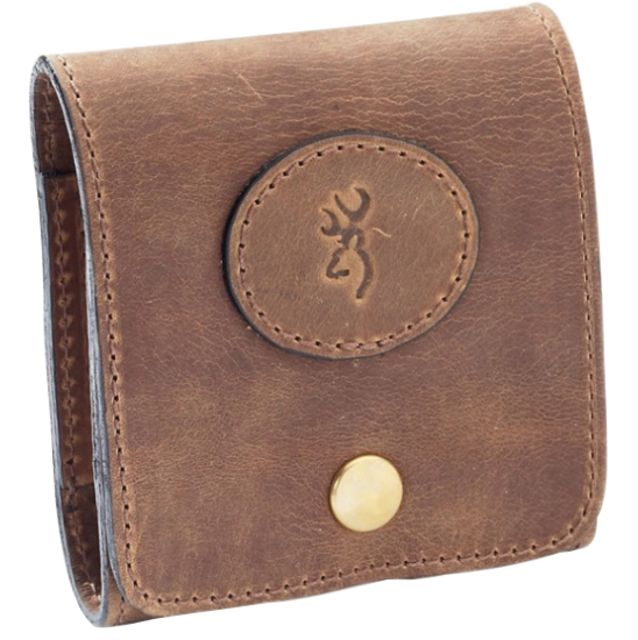 Browning Crazy Horse Leather Magnum Rifle 10 Cartridge Case - Field Tan