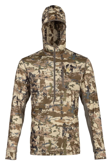 Browning Early Season Hooded 1/4 Zip LS Shirt - Men's Auric Extra Large