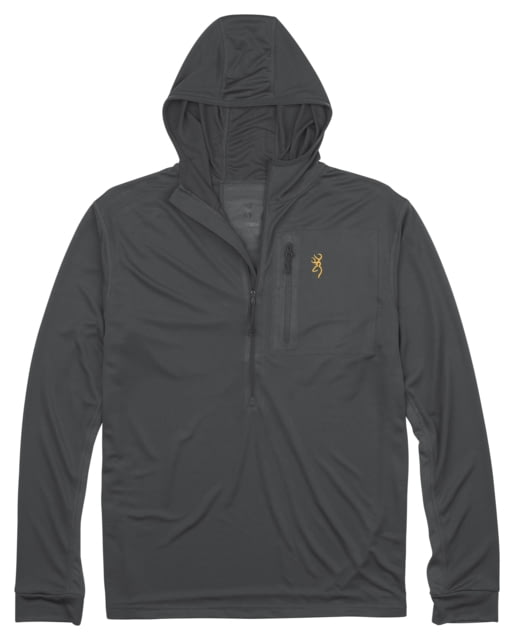 Browning Browning Early Season Hooded Shirt - Mens Carbon Gray Small - $38.68 at Optics Planet