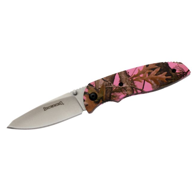 Browning EDC Folder Knife Pink Camo - Browning