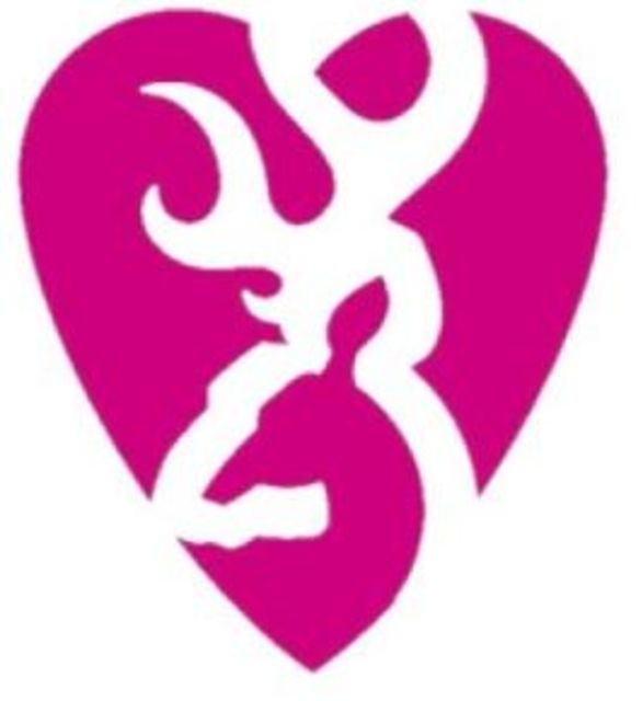 Browning Heartbreaker Decal,Pink,5in 3922351551 by USA Browning Specialty Outdoor Gear