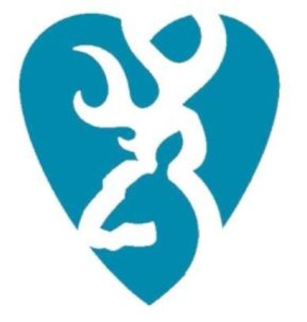 Browning Heartbreaker Decal,Teal,5in 3922351574 by USA Browning Specialty Outdoor Gear
