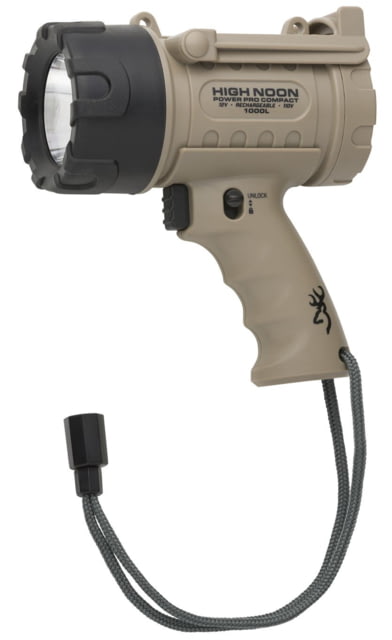 Browning High Noon Power Pro Compact Rechargeable LED Spotlight 1250 Lumens FDE