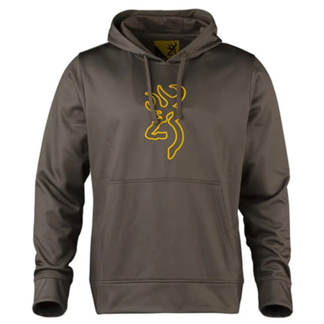 Browning Long Sleeve Tech Hoodie - Men's Brown 3XL