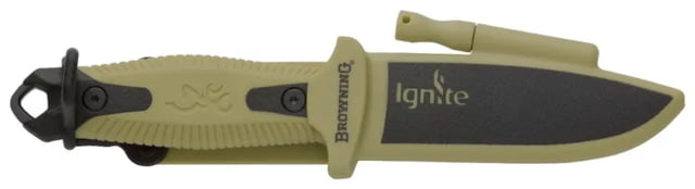 Browning Ignite 2 Fixed Blade Knife 4in 7Cr17Mov Drop Point Green Injection Molded Green - Browning