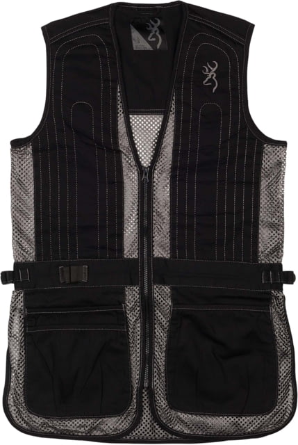 Browning JR Trapper Creek Shooting Vests Black/Gray S - Browning