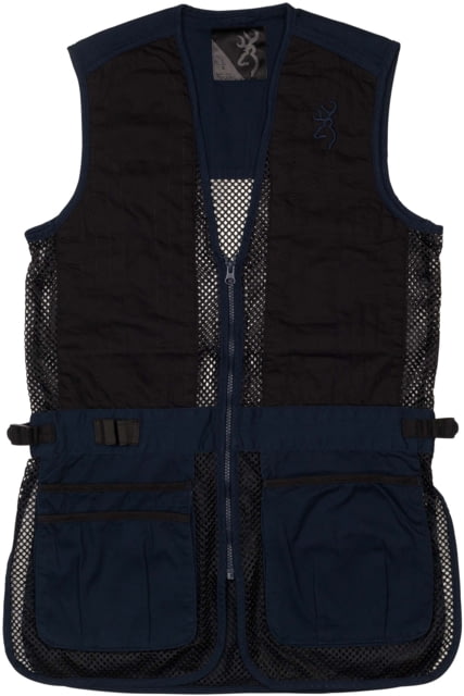 Browning JR Trapper Creek Shooting Vests Navy/Black M - Browning
