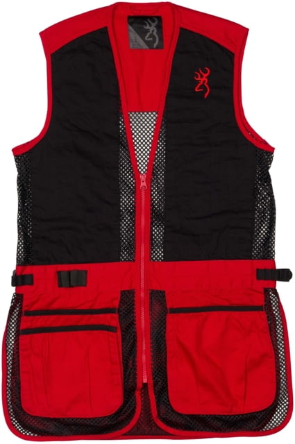 Browning JR Trapper Creek Shooting Vests Red/Black 2XL - Browning