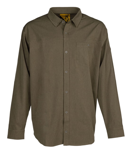 Browning Browning Lightweight Button Down Shirt - Men's Green Small - $60.99 at Optics Planet