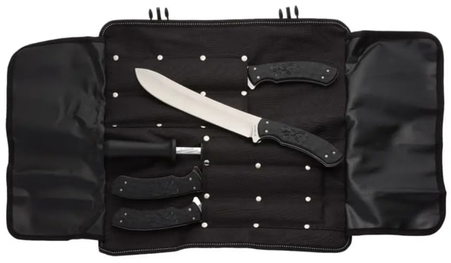 Browning Primal Fish/Game Butcher Kitchen Knife Kit 7.5/6/5in 8Cr13MoV Polymer/Rubber Handle Black - Browning