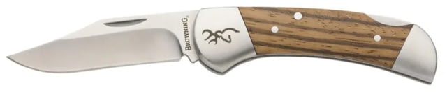 Browning Sage Creek Folding Knife 2.5in 9Cr14MoV Clip Point Wood Handle N - Browning