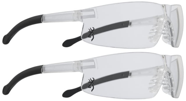 Browning Shooters Flex Shooting Glasses Clear Polycarbonate Lens Pack of 2 - Browning
