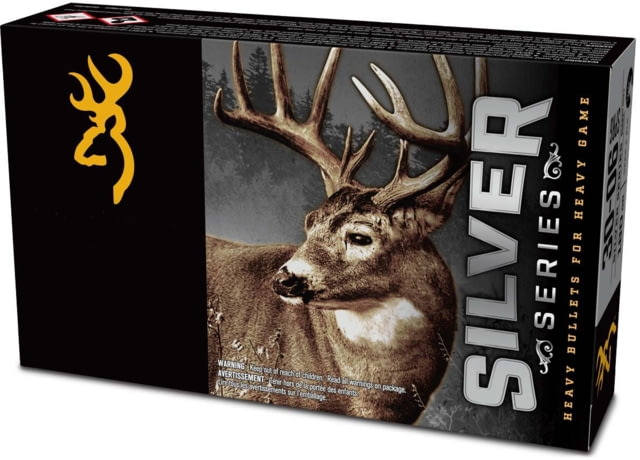 Browning SILVER SERIES 7mm REM MAG 175 Grain Plated Soft Point Brass Rifle Ammo 20 Rounds