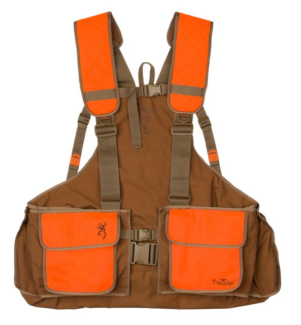 Browning Strap Bird N' Lite 2.0 w/o Embroidery Vest Tan/Blaze 2XL - Browning