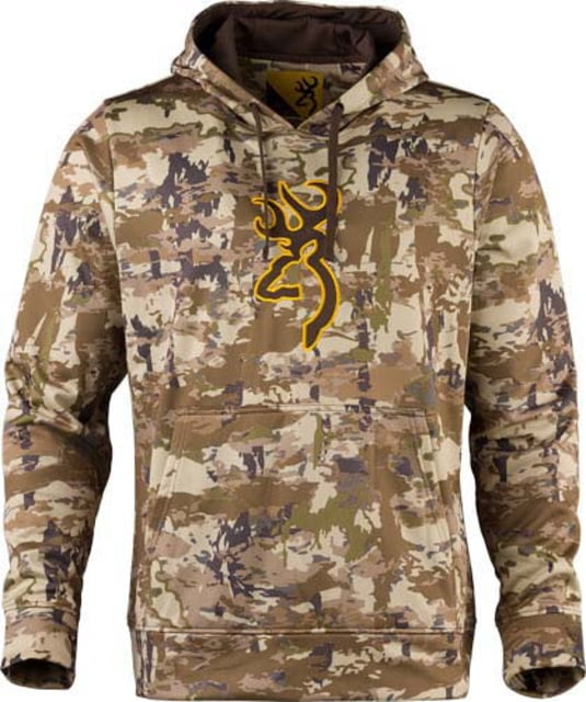 Browning Long Sleeve Tech Hoodie - Mens Auric Camo Extra Large