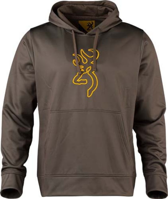 Browning Long Sleeve Tech Hoodie - Men's Brown Medium