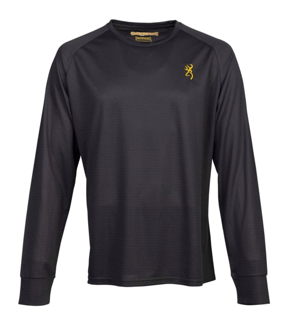 Browning Browning Tech Long Sleeve T-Shirt - Mens Medium Carbon - $19.89 at Optics Planet