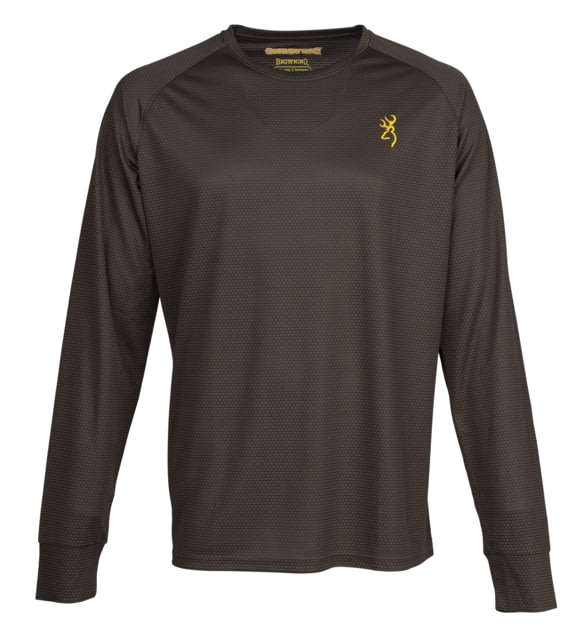 Browning Tech Long Sleeve T-Shirt - Mens Extra Large Major Brown