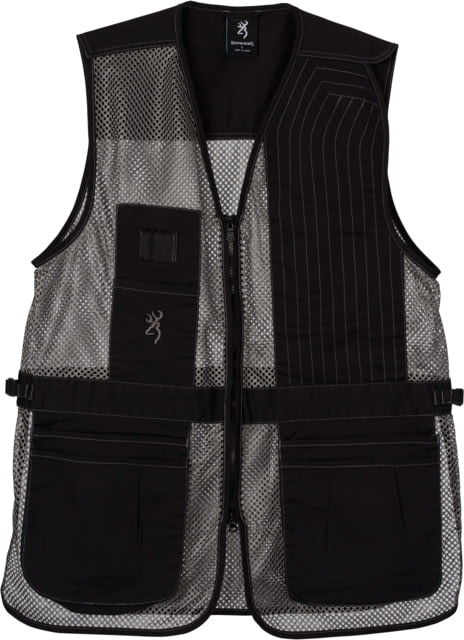 Browning Trappercreek LH Shooting Vest - Women's Black/Gray L - Browning