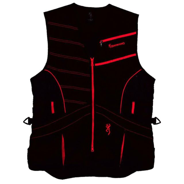 Browning Trapper Creek Vest - Women's Black/Red Small - Browning