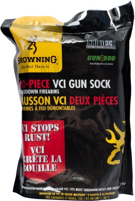 Browning Two-Piece VCI Gun Sock - Black 149986 by USA Browning Gun Socks