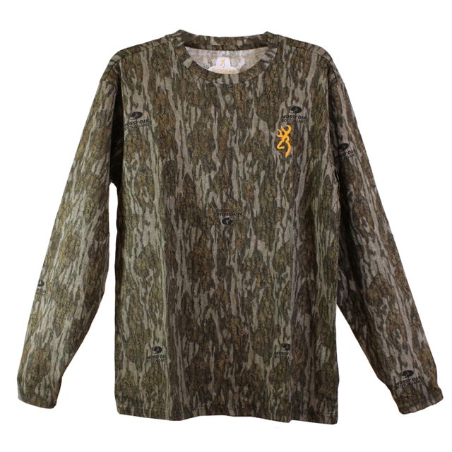 Browning Wasatch Long Sleeve Shirt - Men's Mossy Oak Bottomlands Medium