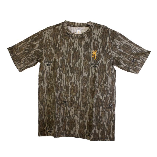Browning Wasatch Short Sleeve Shirt - Men's Mossy Oak Bottomlands Extra Large